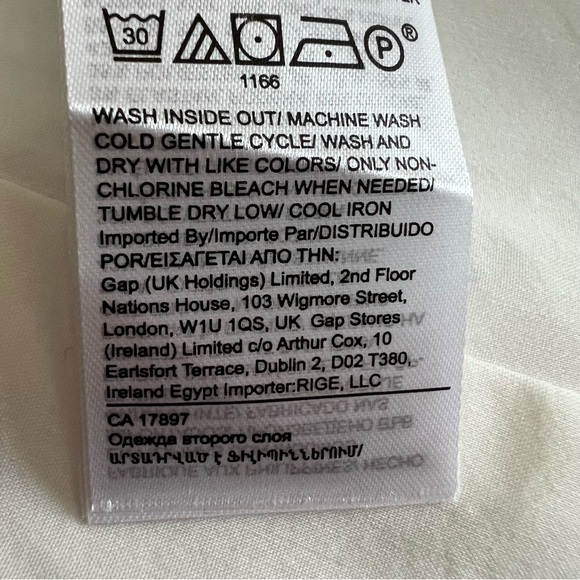 NWT Banana Republic WHITE COLLARLESS LINEN-COTTON BLAZER, size 4 - Picture 11 of 16